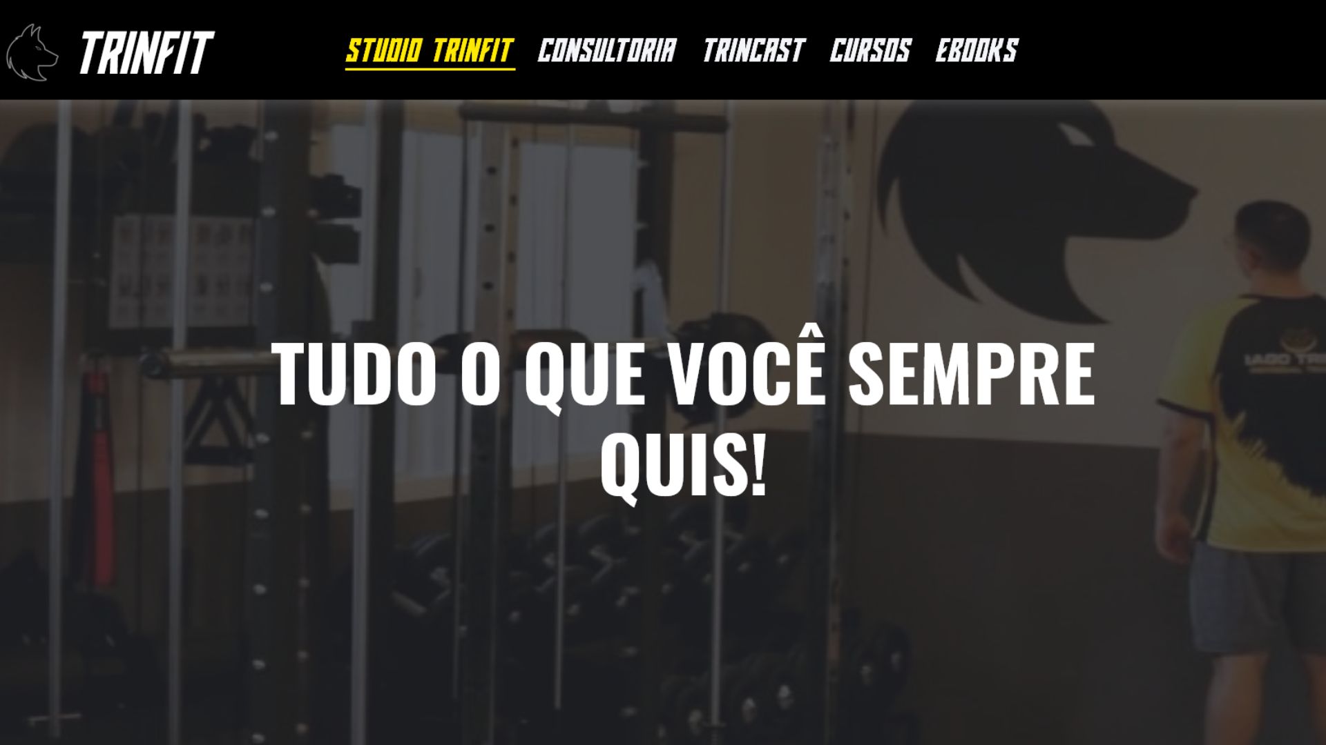 Preview do site Trinfit Imersivo